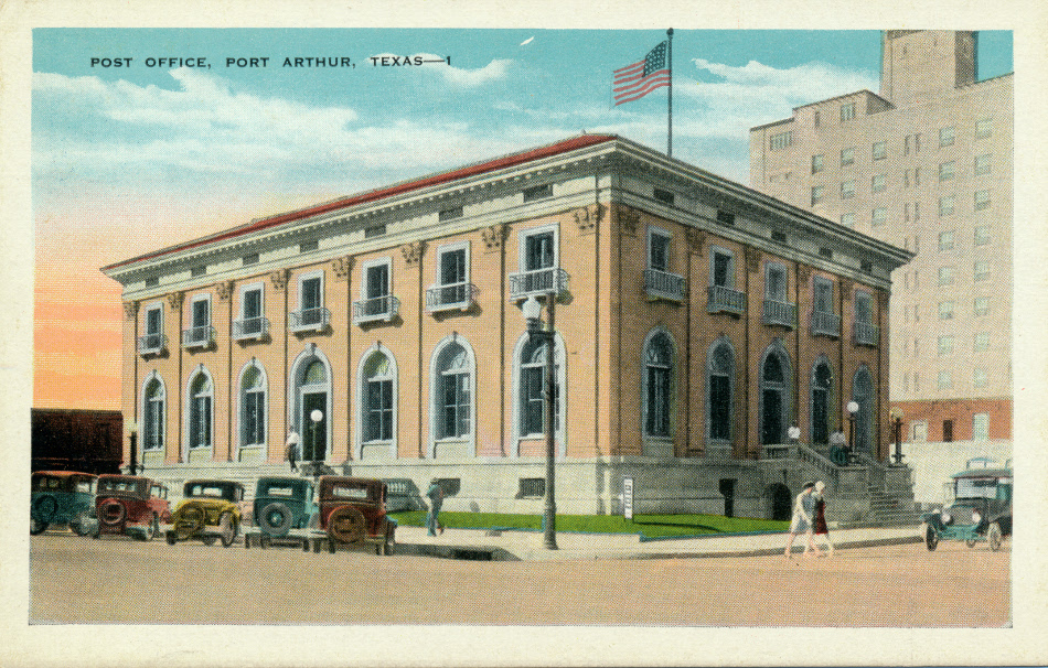 Port Arthur, Texas Post Office Post Card