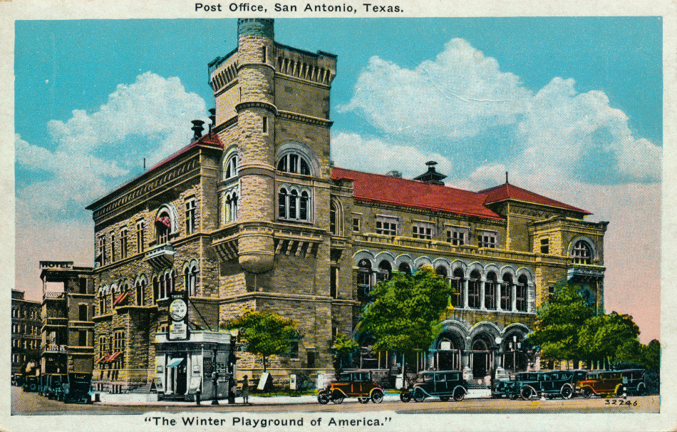 San Antonio, Texas Post Office Post Card