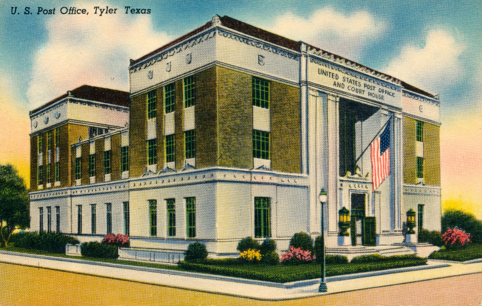 Tyler, Texas Post Office Post Card