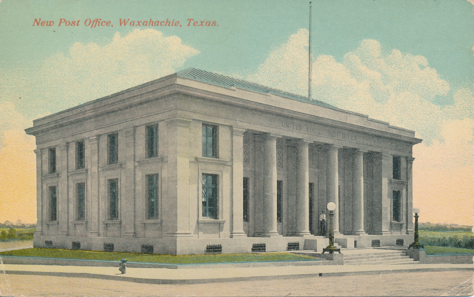 Waxachachie, Texas Post Office Post Card