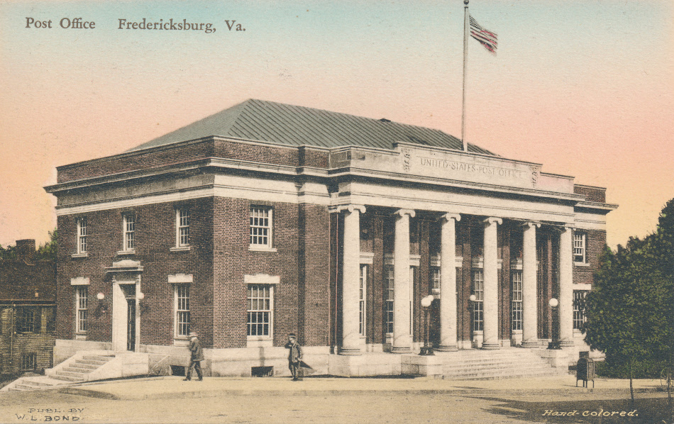 Fredericksburg, Virginia Post Office Post Card