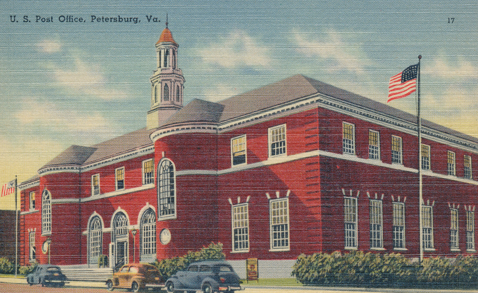 Petersburg, Virginia Post Office Post Card