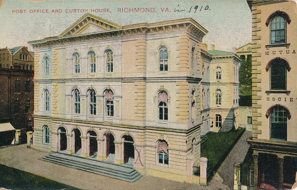 Richmond, Virginia Post Office Post Card