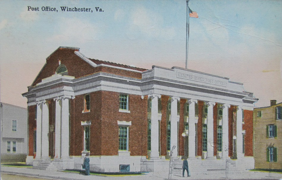 Winchester, Virginia Post Office Post Card