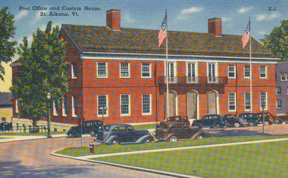 St. Albans, VermontPost Office Post Card