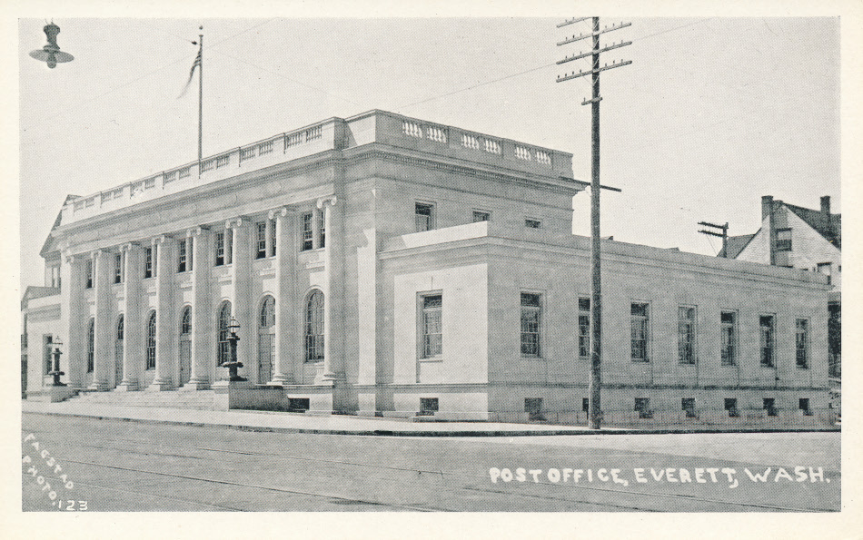 Everett, Washington Post Office Post Card
