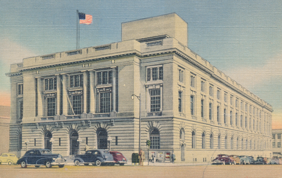 Spokane, Washington Post Office Post Card