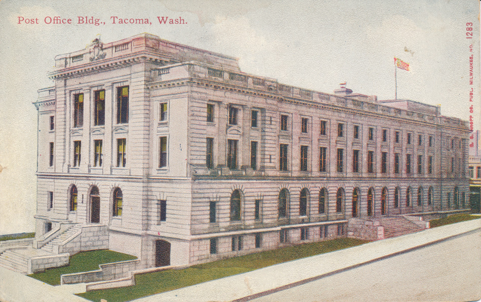 Tacoma, Washington Post Office Post Card