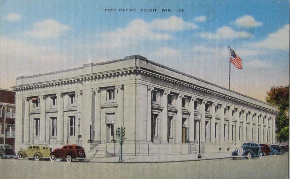 Beloit, Wisconsin Post Office Post Card