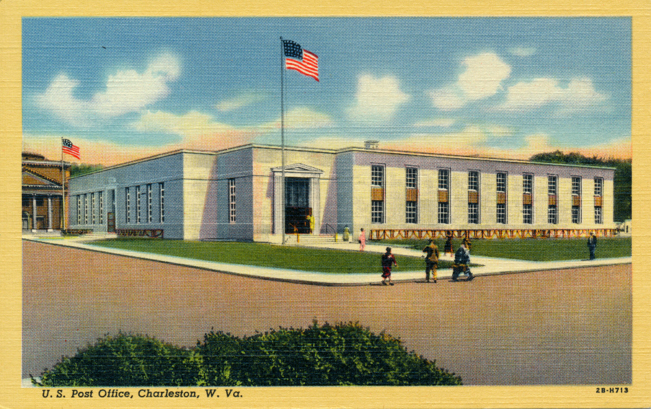 Charleston, West Virginia Post Office Post Card