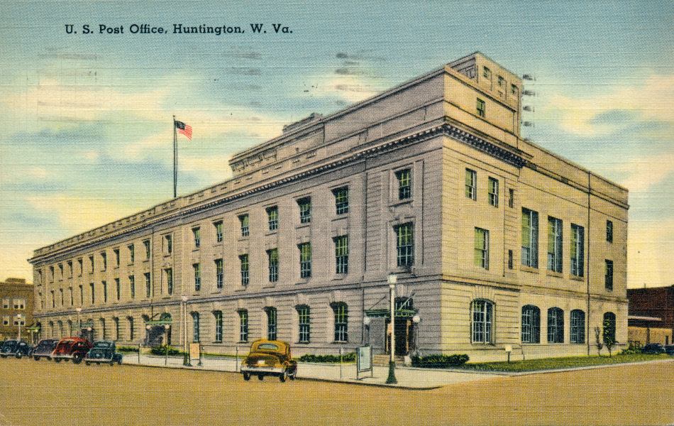 Huntington, West Virginia Post Office Post Card