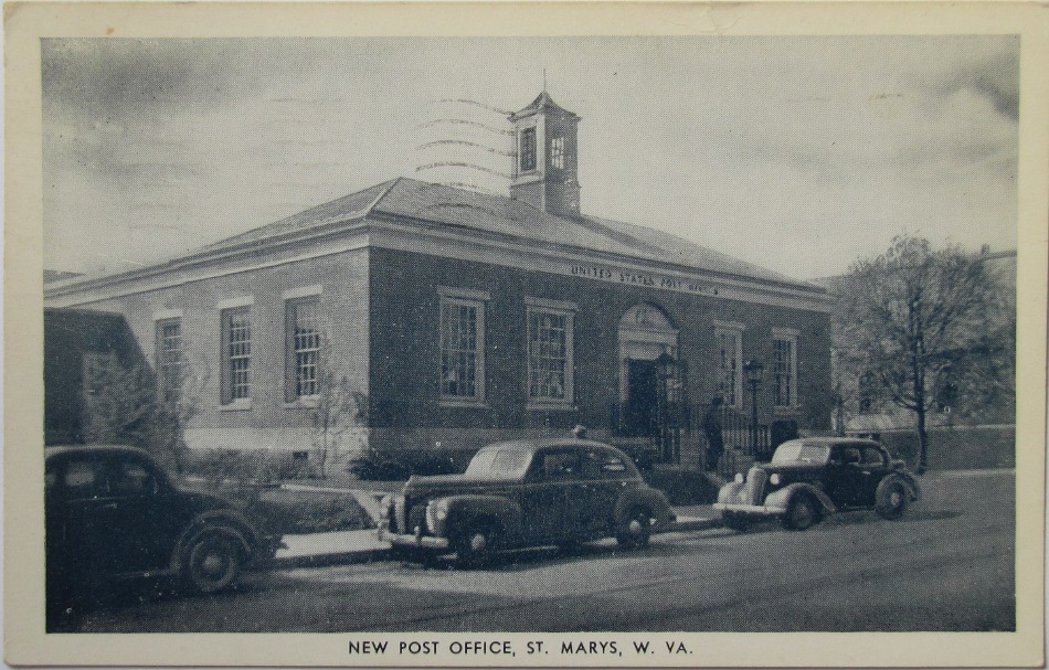 St. Marys, West Virginia Post Office Post Card