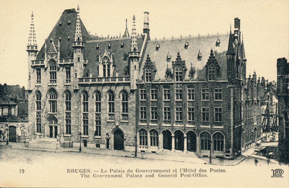 Bruges, Belgium Post Office Post Card