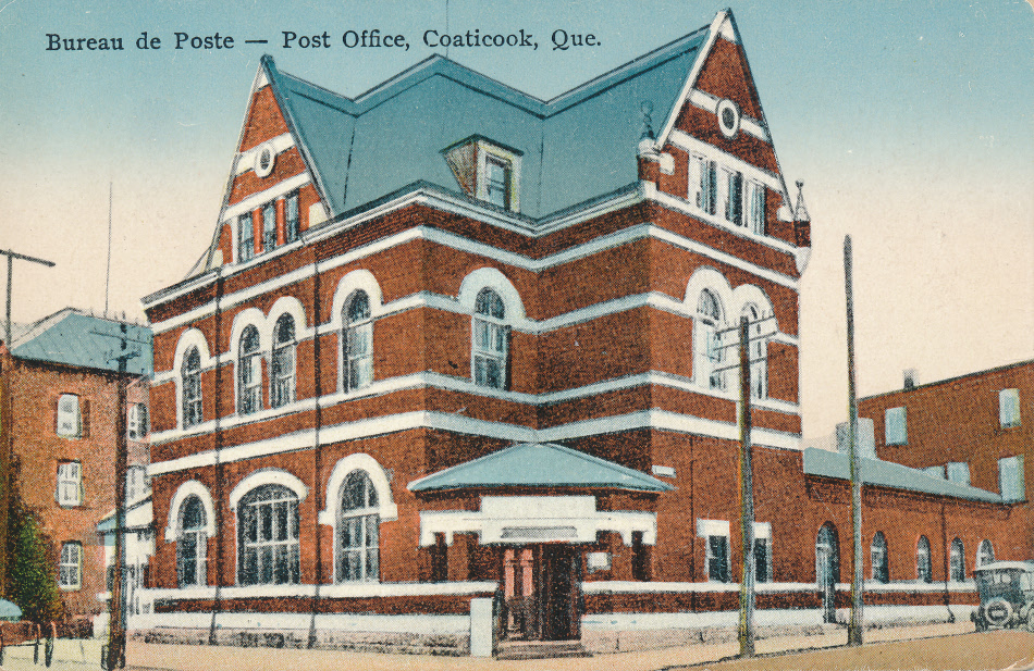 Coaticook, Quebec Post Office Post Card
