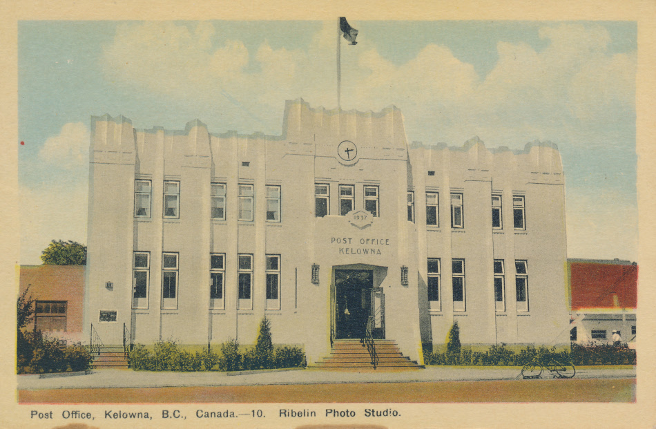 Kelowna,  Post Office Post Card