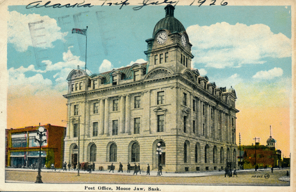 Moose Jaw, Canada Post Office Postcard