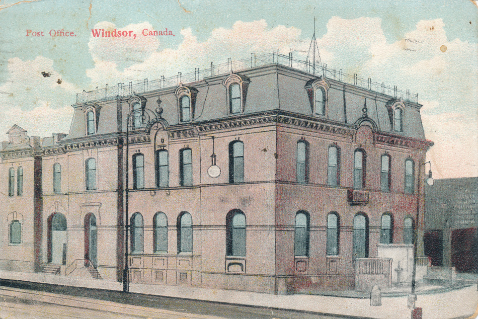 Windsor, Ontario Post Office Post Card