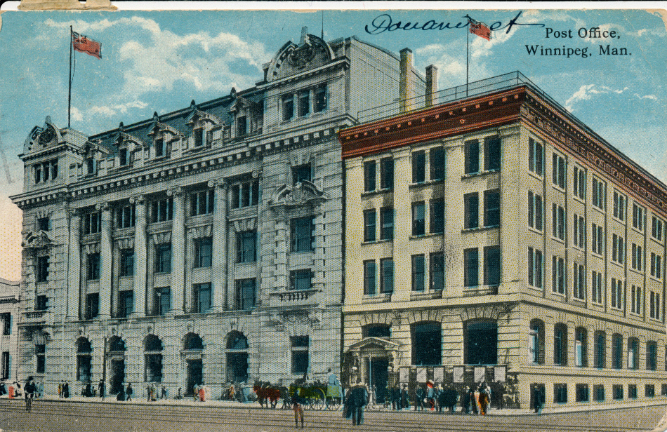 Winnipeg, Quebec Post Office Post Card
