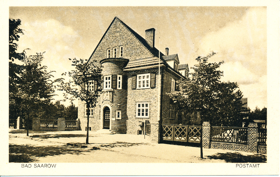 Bad Saarow Germany, Post Office Post Card