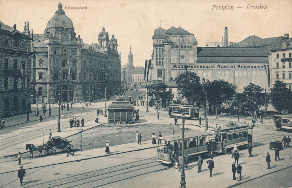 Dresden Germany, Post Office Post Card