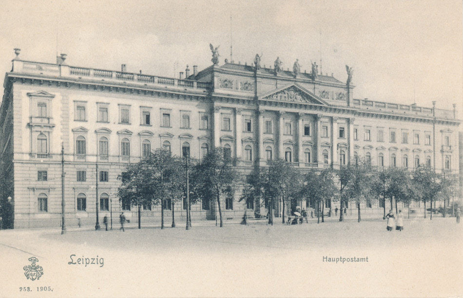 Leipzig Germany, Post Office Post Card