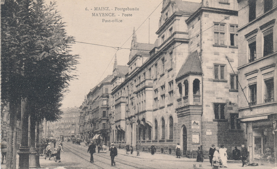 Mainz Germany, Post Office Post Card