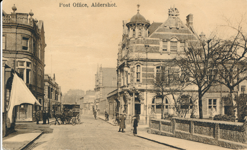 Aldershot, England Post Office Post Card