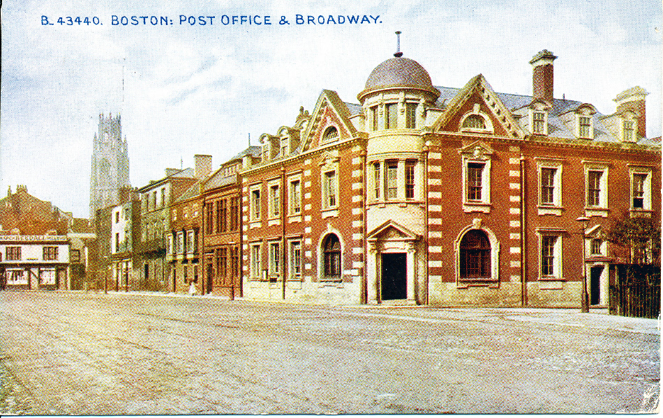 Boston, England Post Office Post Card