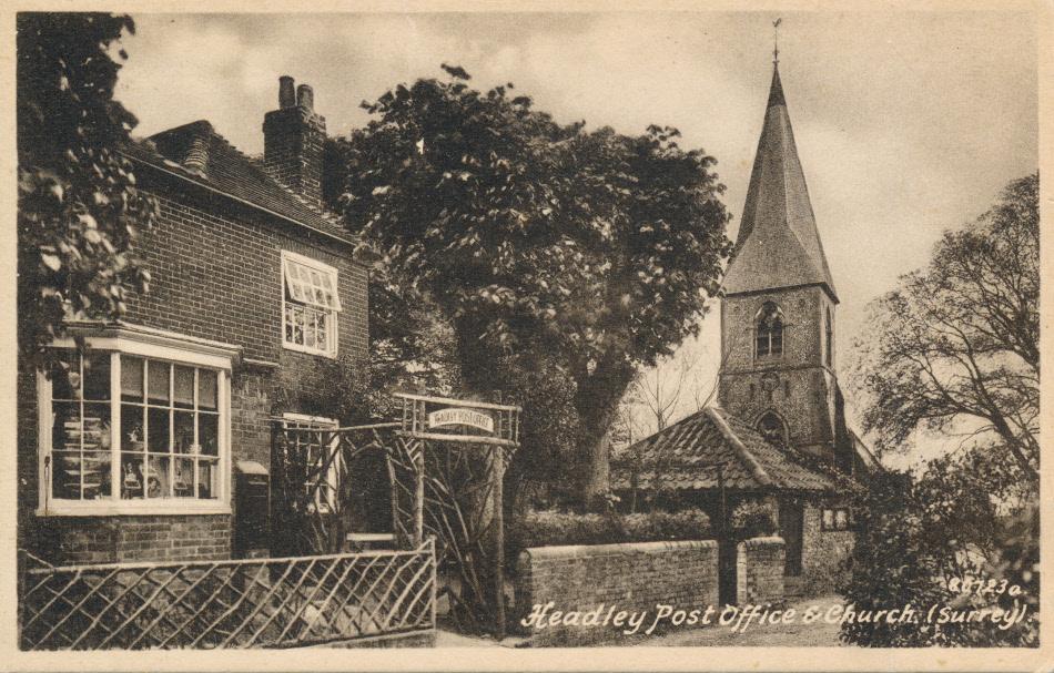 Headley, England Post Office Post Card