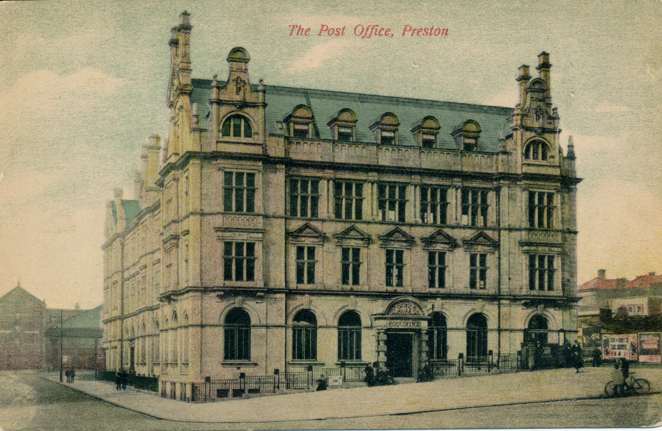 Preston, England Post Office Post Card