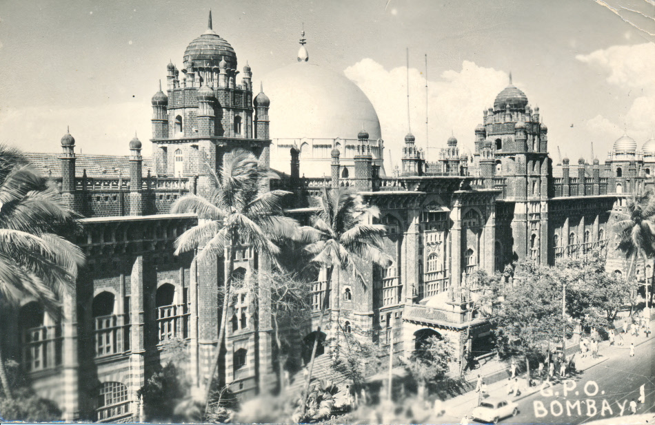 Bombay, India Post Office Post Card