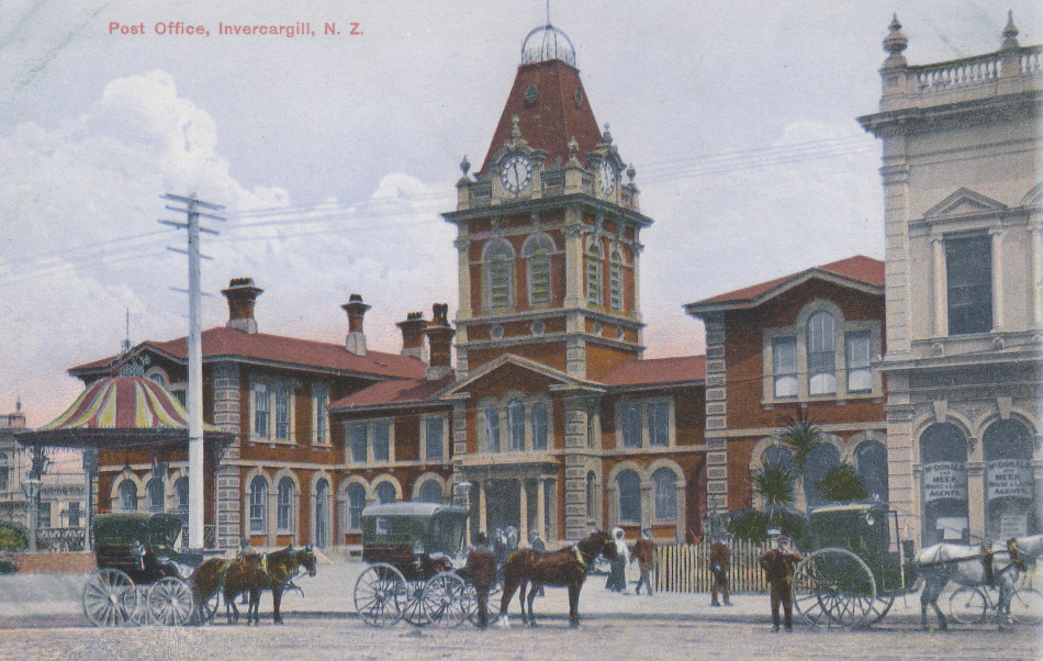 Invercargill,New Zealand Post Office Post Card