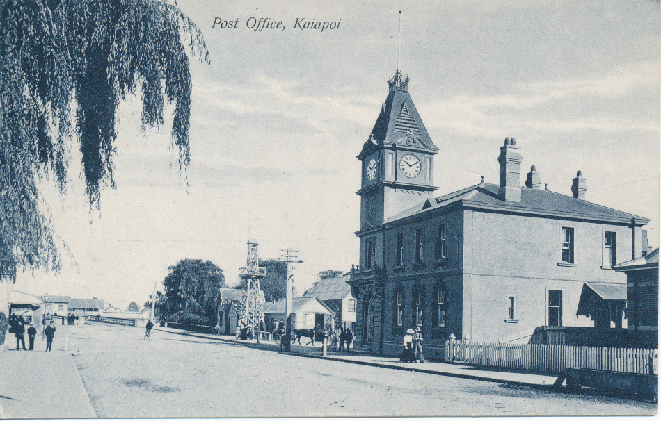 Kaiapoi,New Zealand Post Office Post Card