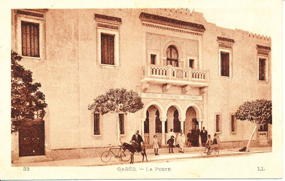 Tunisia,Gabes Post Office Post Card