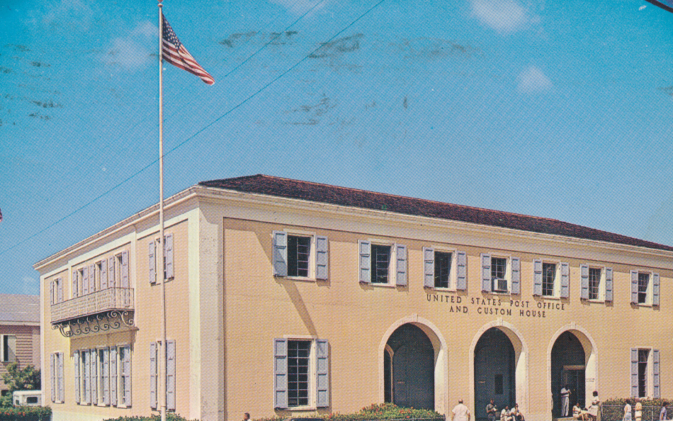 St Thomas, U.S. Virgin Islands Post Office Post Card
