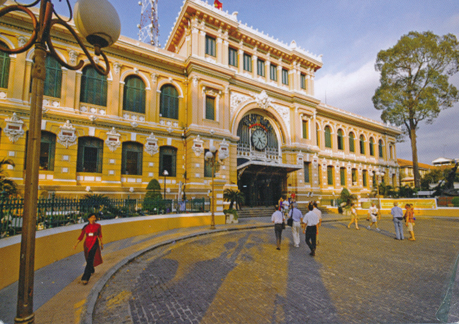 Saigon Vietnam, Post Office Post Card