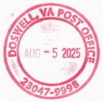 US Post Office Doswell, Virginia