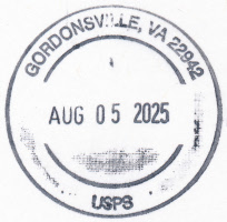 US Post Office Gordonsville, Virginia