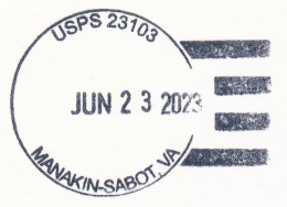 US Post Office Manakin-Sabot, Virginia