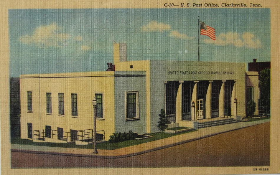Clarksville, Tennessee Post Office Post Card