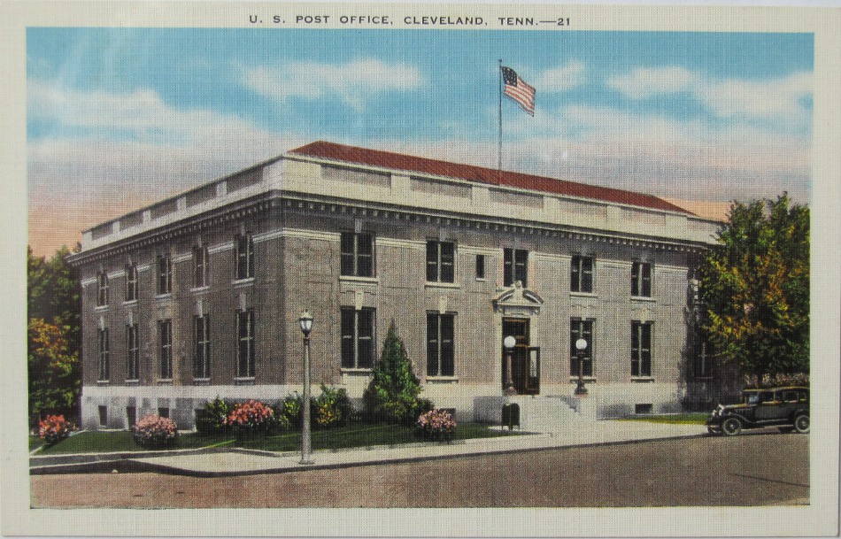 Cleveland, Tennessee Post Office Post Card