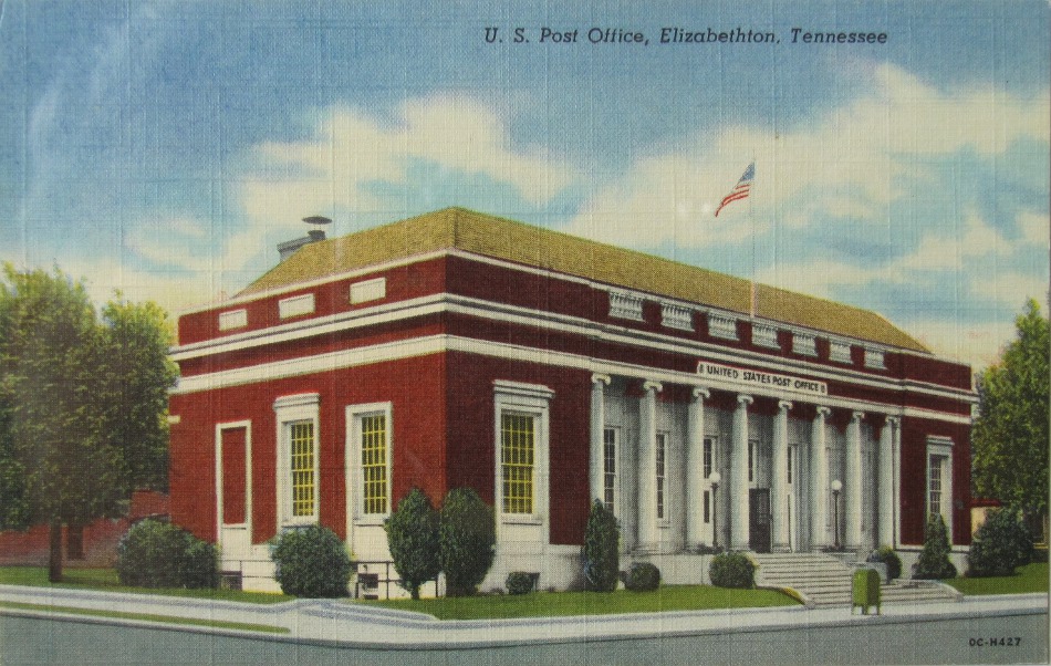 Elizabethton, Tennessee Post Office Post Card