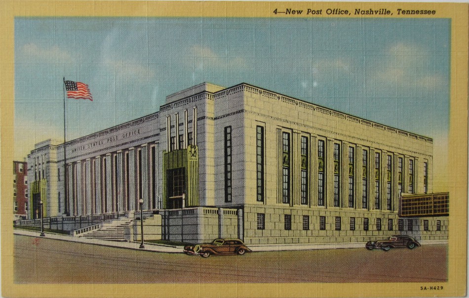 Nashville, Tennessee Post Office Post Card
