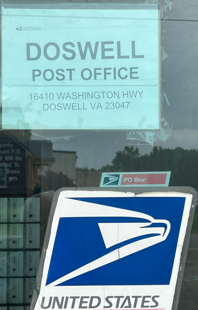 US Post Office Doswell, Virginia