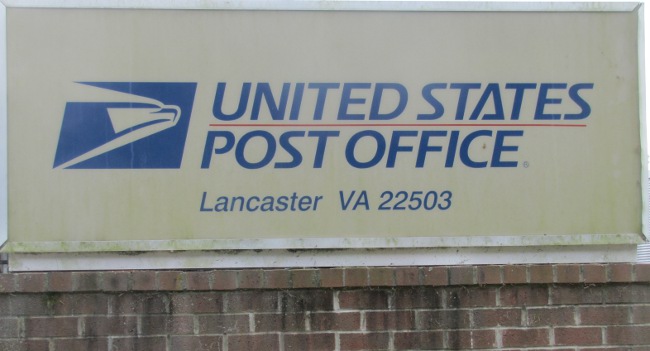 US Post Office Lancaster, Virginia