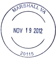 US Post Office Marshall, Virginia