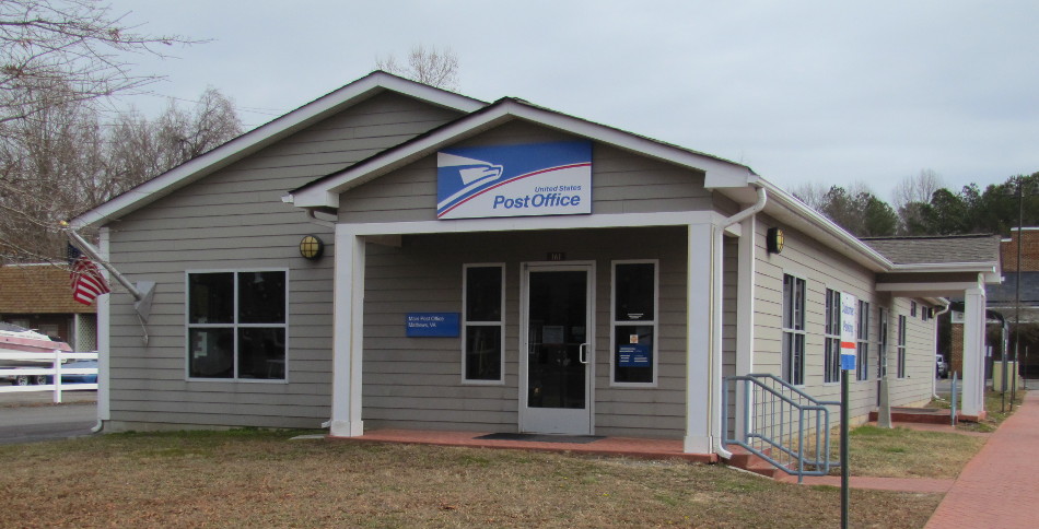 US Post Office Mathews, Virginia