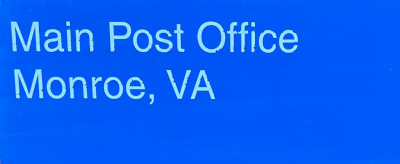US Post Office Monroe, Virginia