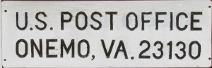 US Post Office Onemo, Virginia
