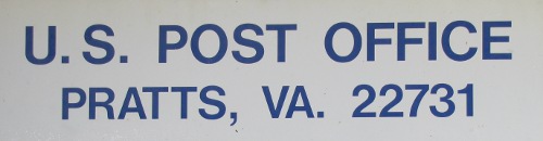 US Post Office Pratts, Virginia